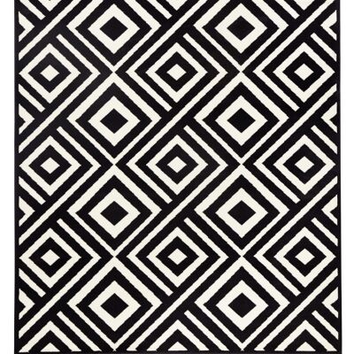 Design Velor Carpet Art Capri black, cream
