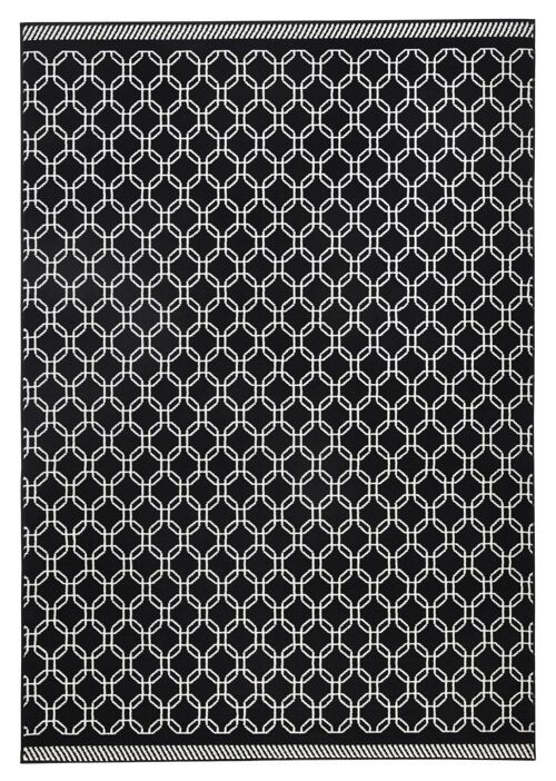 Design Velours Carpet Chain Capri black, cream