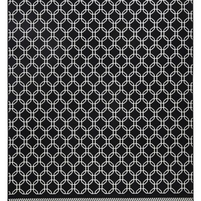 Design Velours Carpet Chain Capri black, cream
