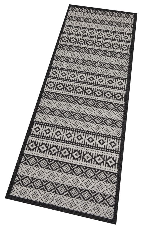 Washable Kitchen Runner Authentic Cook & Clean creme / black