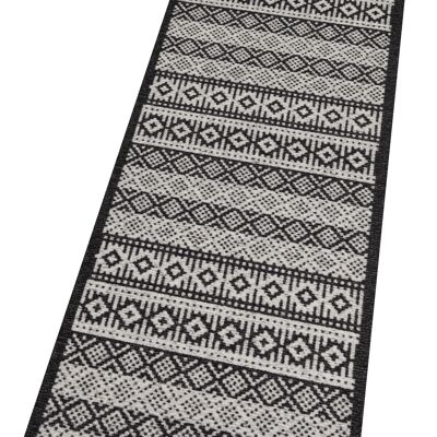 Washable Kitchen Runner Authentic Cook & Clean creme / black