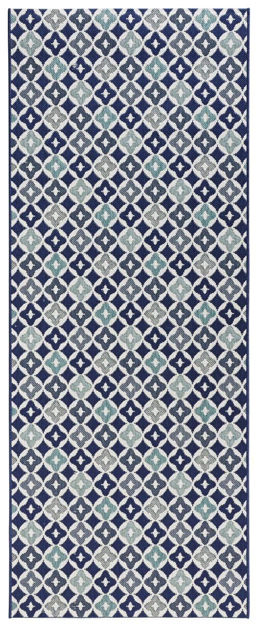 design kitchen runner flat-woven Reflect Soho blue