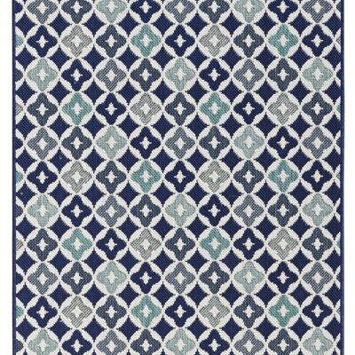 design kitchen runner flat-woven Reflect Soho blue