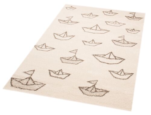 Children Carpet Paper Boat Sammy Vini Creme