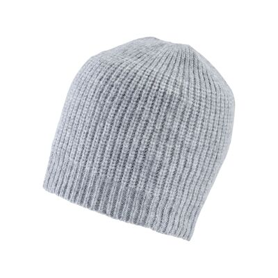 Hat for women - casual beanie - gray and rose - one size