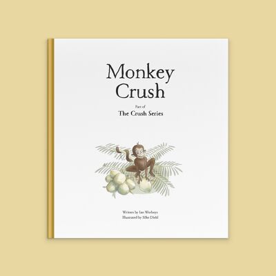 Libro infantil de animales - Monkey Crush (edición de viaje)