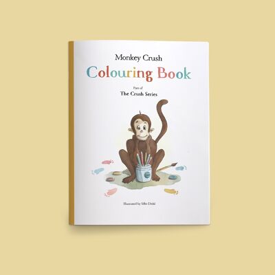 Monkey Crush Colouring Book