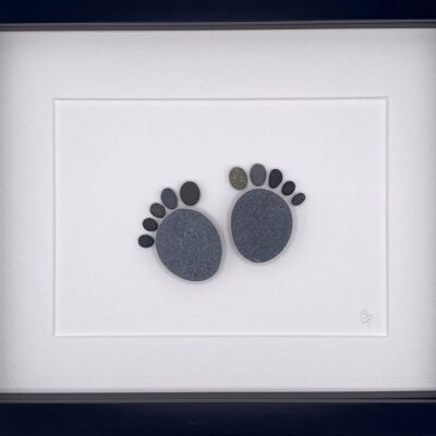 Baby Feet Pebble Art Frame | Wall Art