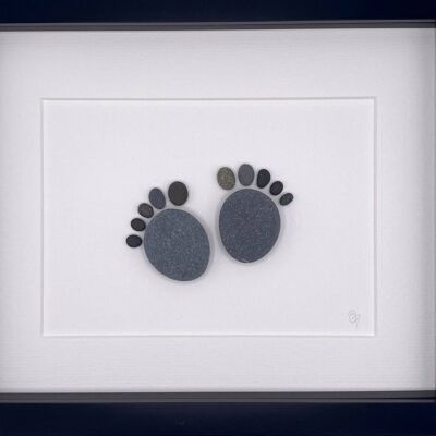 Baby Feet Pebble Art Frame | Wall Art