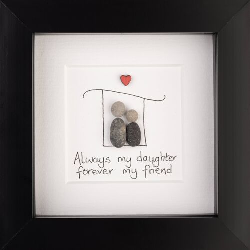 Daughter Handmade Pebble Art Frame | Wall Art A