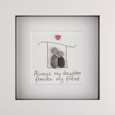 Daughter Handmade Pebble Art Frame | Wall Art