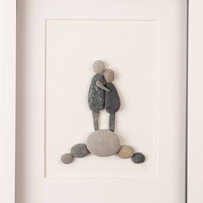 Embrace Pebble Art Frame | Wall Art