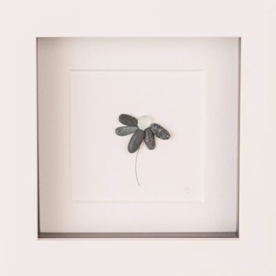 Mini Flowers Pebble Art Frame | Wall Art