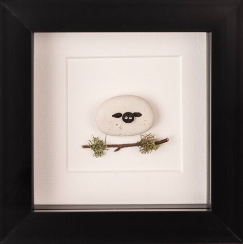 Mini Sheep Pebble Art Frame | Wall Art