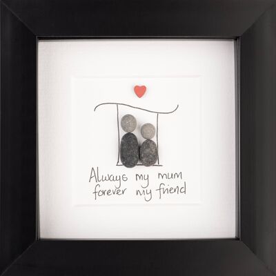 Mum Handmade Pebble Art Frame | Wall Art