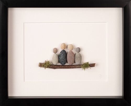 Our Family Pebble Art Frame | Wall Art