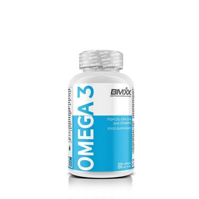 OMEGA 3 - 1000 mg de aceite de pescado puro con vitamina E - 120 cápsulas blandas