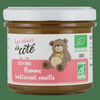 Organic vanilla butternut apple puree 100g (from 4 months)