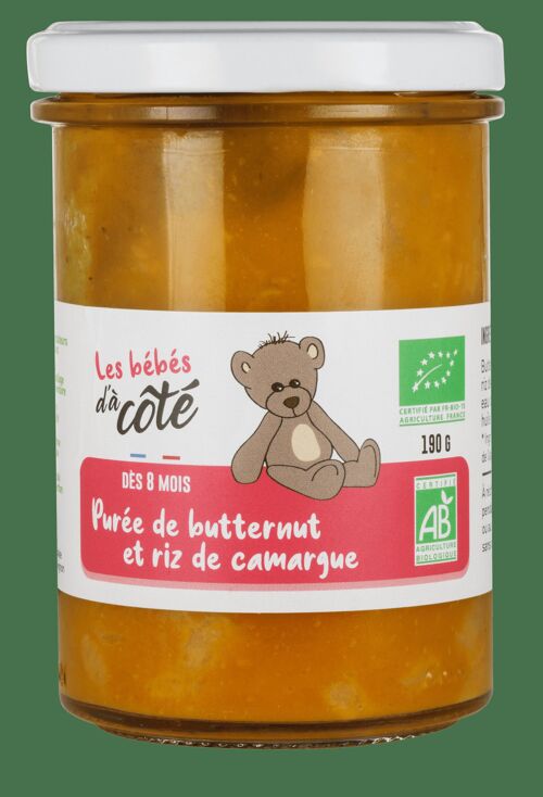 Purée de butternut et riz de Camargue bio 100g