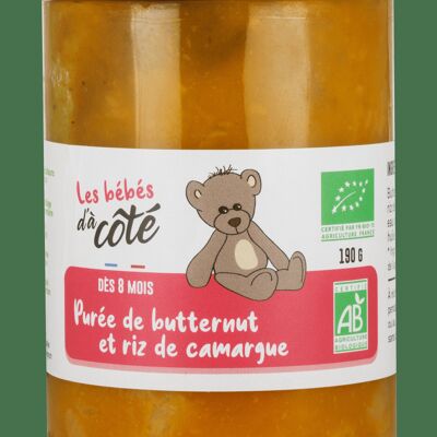 Puré de Butternut y Arroz Camargue Bio 100g