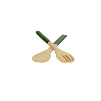 Bambus-Besteck-Set 27,5 cm, grasgrün