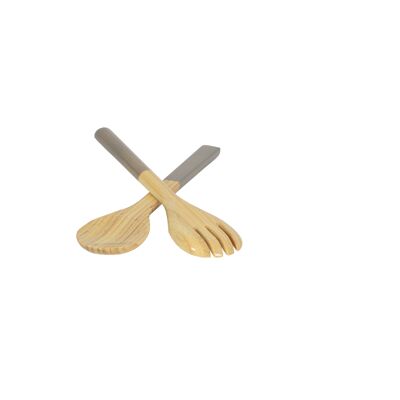 Bambus-Besteck-Set 27,5 cm, naturgrau