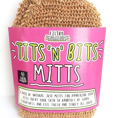 Tits 'n' Bits Mitts - Manoplas de baño