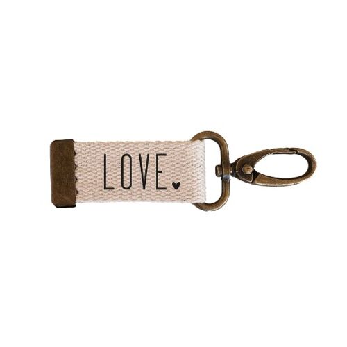 Porte clés sangle Love