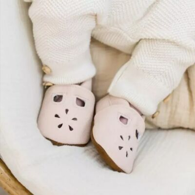 Chaussons bébé Margot poudre