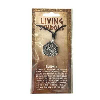 Pewter Living Symbol Necklace 12