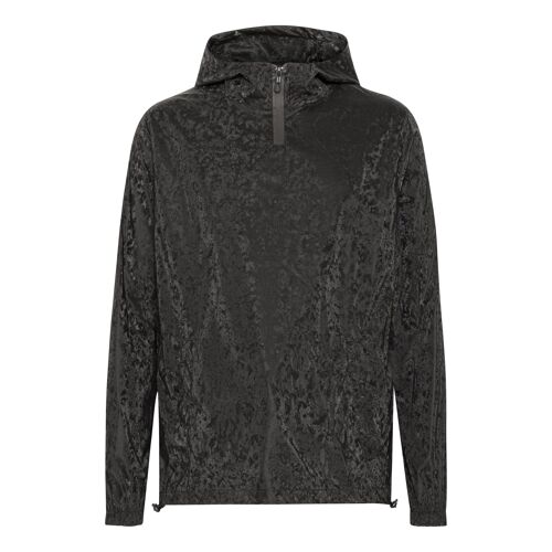 Black waterproof anorak marble effect