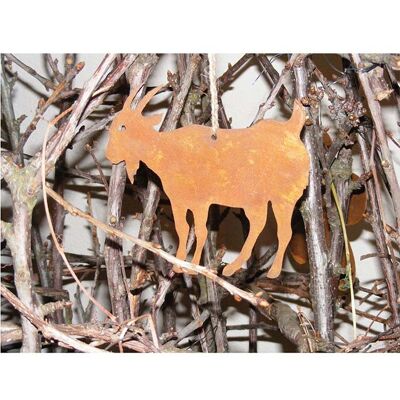 Goat as a hanging decoration | Rust decorative garden