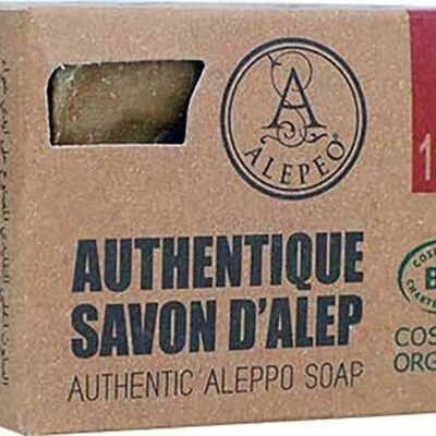 Savon d'Alep Traditionnel ALEPEO 12% nettoyage corps et visage Certifié BIO