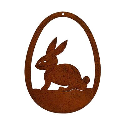 Bunny in an Easter egg for hanging | Easter decoration in a vintage decorative look | Hanging decoration