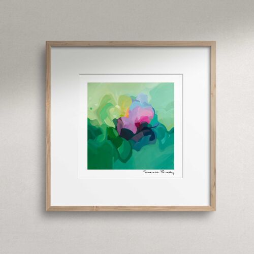 Wall art print | Jade Green abstract painting