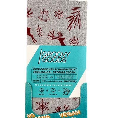 Christmas Ecological Sponge Cloth: Christmas Deer