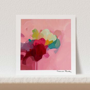 Impression d’art mural | Peinture abstraite Rose poussiéreuse 2