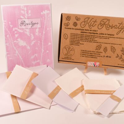 Kit de rosatipia DIY - Formato medio. ¡Como la cianotipia pero en rosa!