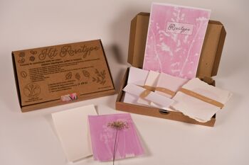 Kit rosatype DIY - Moyen format. Comme le cyanotype mais en rose ! 10
