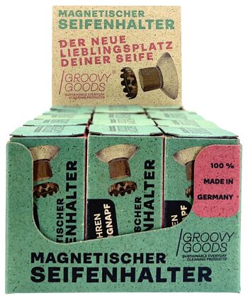 Porte-savon magnétique avec ventouse (pas de perçage nécessaire), 100% Made in Germany 2