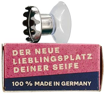 Porte-savon magnétique avec ventouse (pas de perçage nécessaire), 100% Made in Germany 4