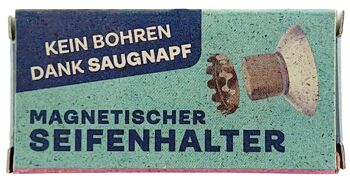Porte-savon magnétique avec ventouse (pas de perçage nécessaire), 100% Made in Germany 5