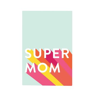Biglietto di auguri Super mamma