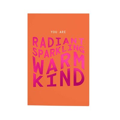 Radiant Sparkling Greeting Card