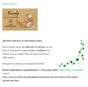 Moreialys - Soin 100% naturel, Soin force et éclat compostable, certifiée Ecocert Cosmos Natural 3