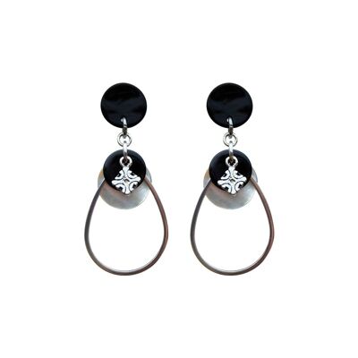 Mother-of-Pearl Miss Creole Earrings