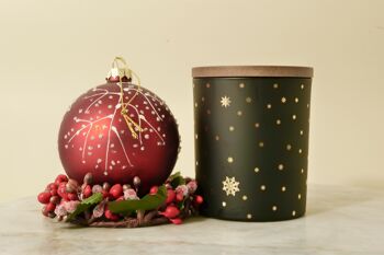 Une nuit de fête Bougie parfumée / Cire de noix de coco et de colza / Bougie douillette / Bougie cadeau / Bougie de Noël / Épice de Noël / Bougie végétalienne 1