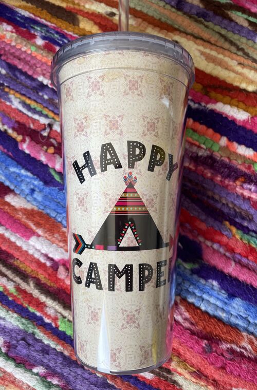 Grand gobelet nomade « happy camper »