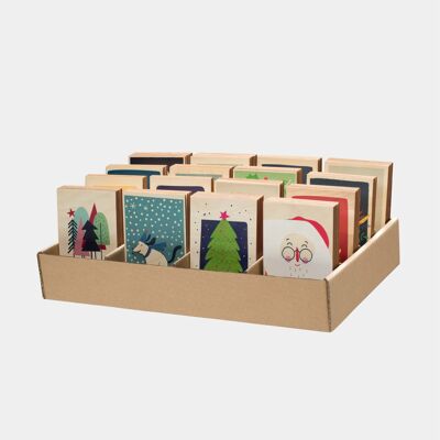 Carte de Noël avec présentoir en carton gratuit