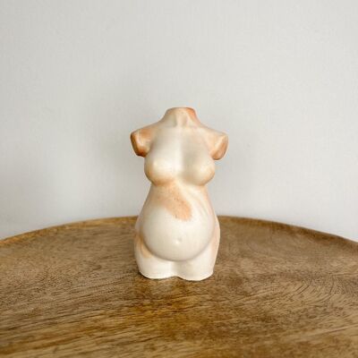 Statue « Femme Enceinte » beige